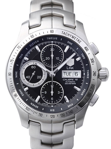 Tag Heuer Link Automatic Chronograph Day-Date CJF211A.BA0594 wat - Click Image to Close